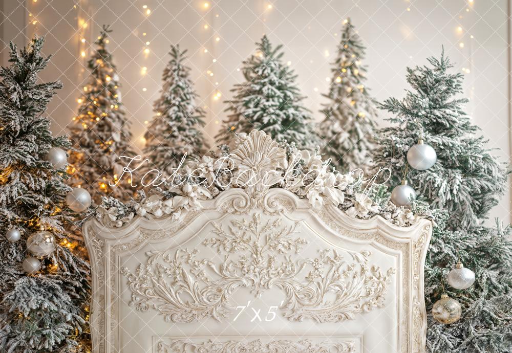 Kate Christmas Trees Headboard Backdrop Designed by Emetselch