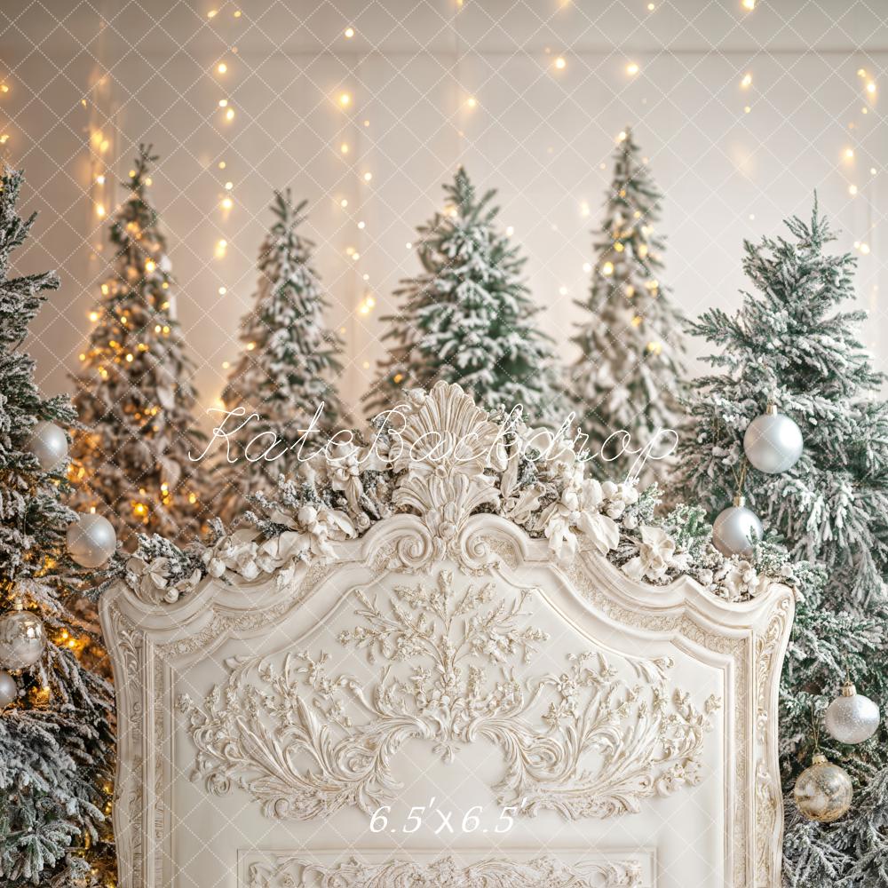 Kate Christmas Trees Headboard Backdrop Designed by Emetselch