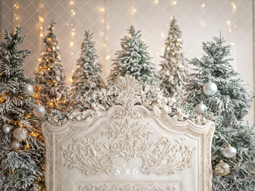 Kate Christmas Trees Headboard Backdrop Designed by Emetselch