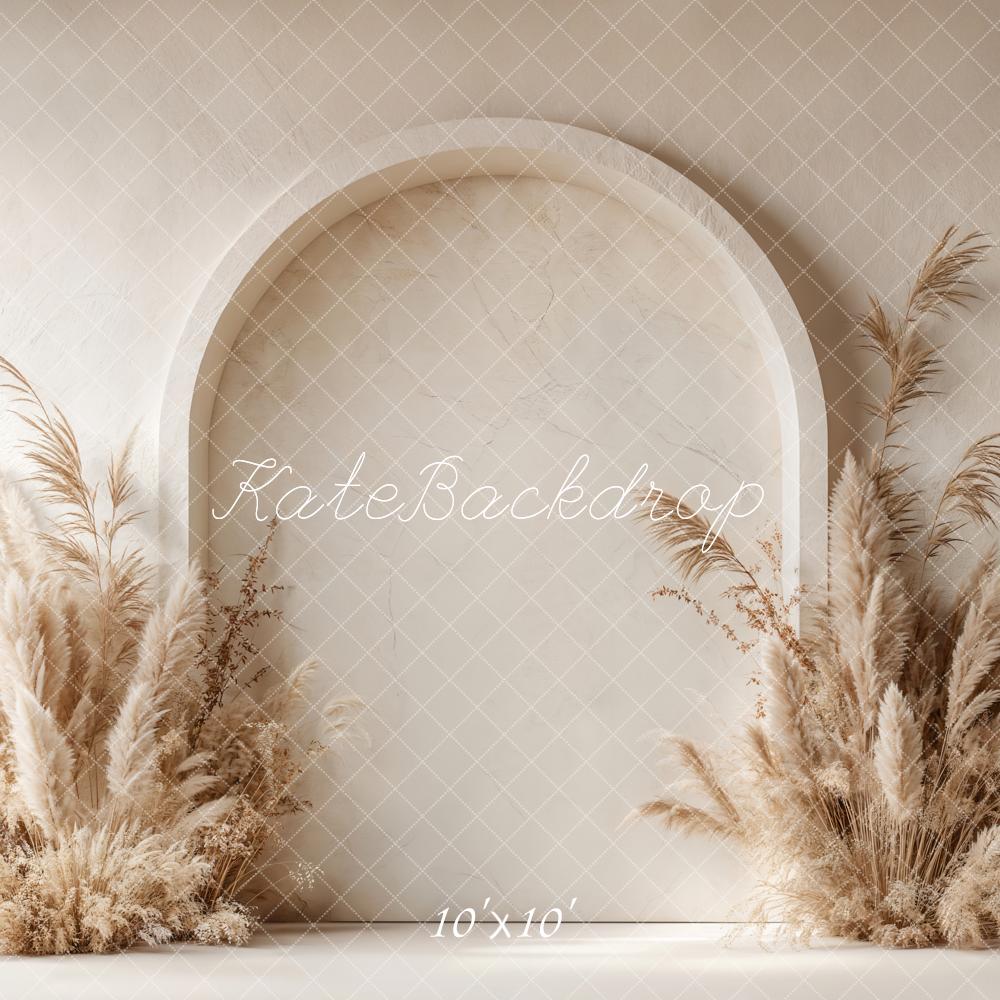 Kate Boho Arch Pampas Grass Backdrop Designed by Emetselch