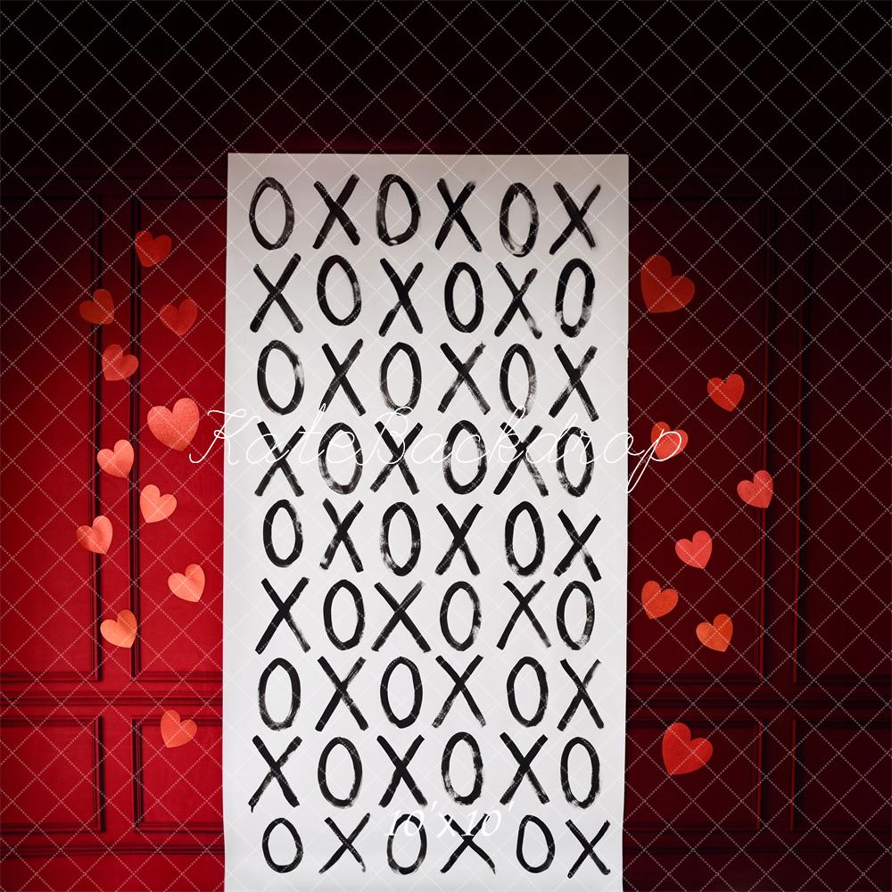 Kate Valentines Xoxo Scroll Backdrop Designed by Mandy Ringe Photography