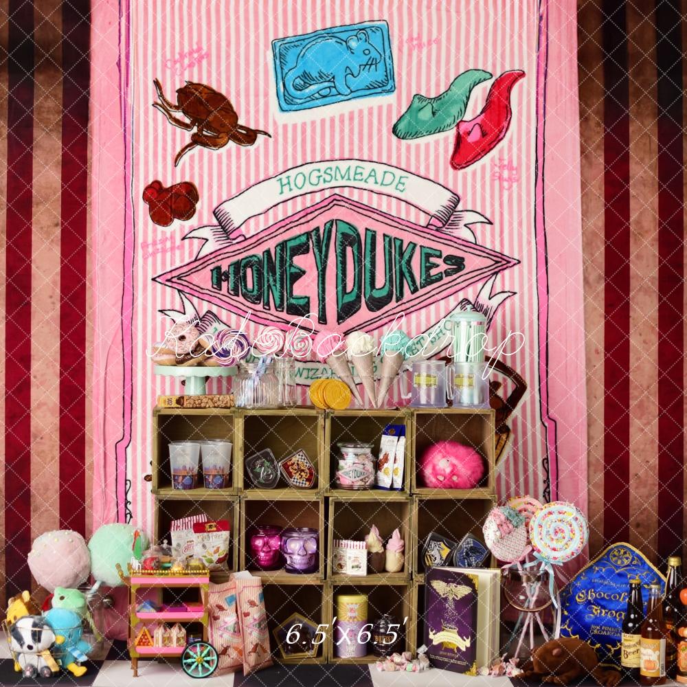 Kate Wizard Candy Shop Backdrop Designed by Mandy Ringe Photography