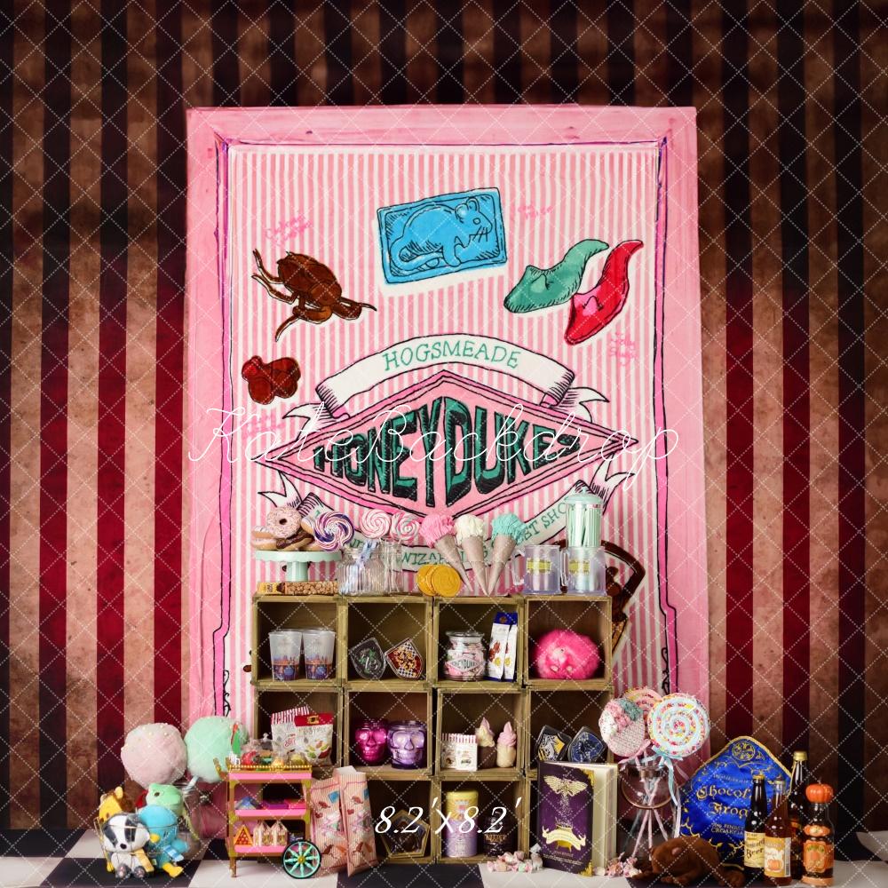 Kate Wizard Candy Shop Backdrop Designed by Mandy Ringe Photography