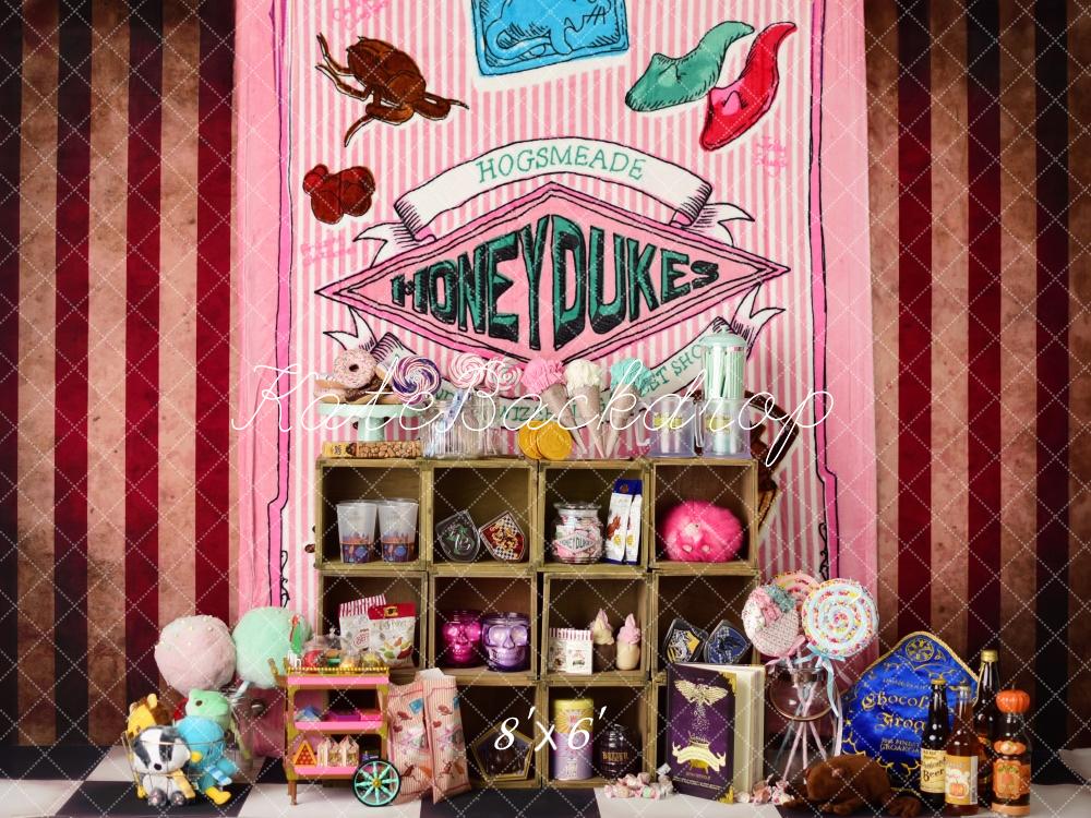 Kate Wizard Candy Shop Backdrop Designed by Mandy Ringe Photography