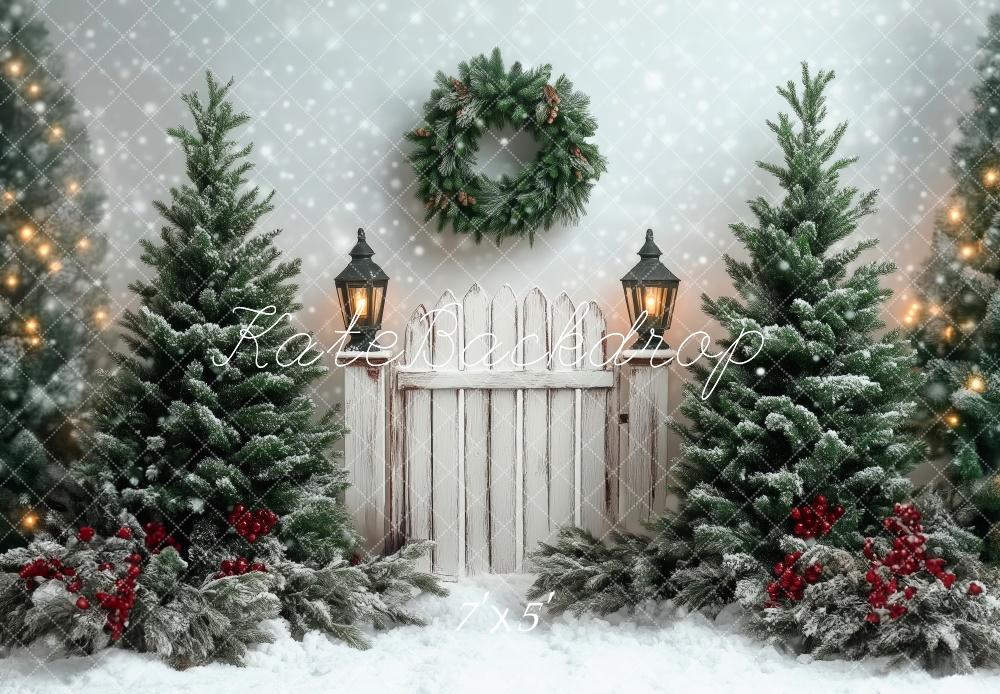 Kate Christmas Winter Scene Backdrop Designed by Patty Robert