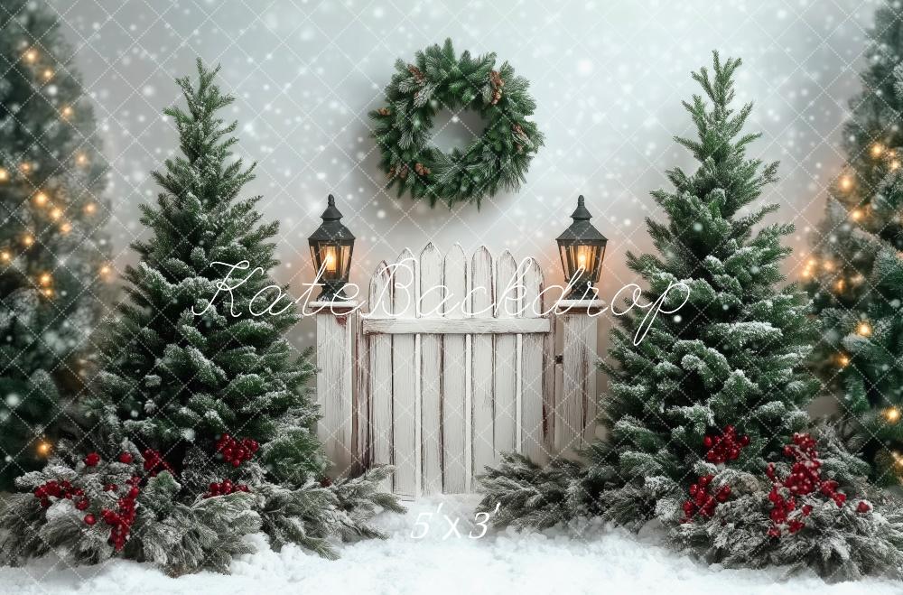 Kate Christmas Winter Scene Backdrop Designed by Patty Robert