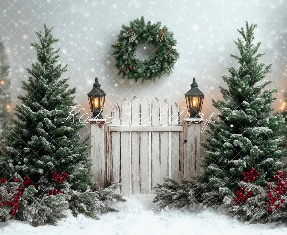 Kate Christmas Winter Scene Backdrop Designed by Patty Robert