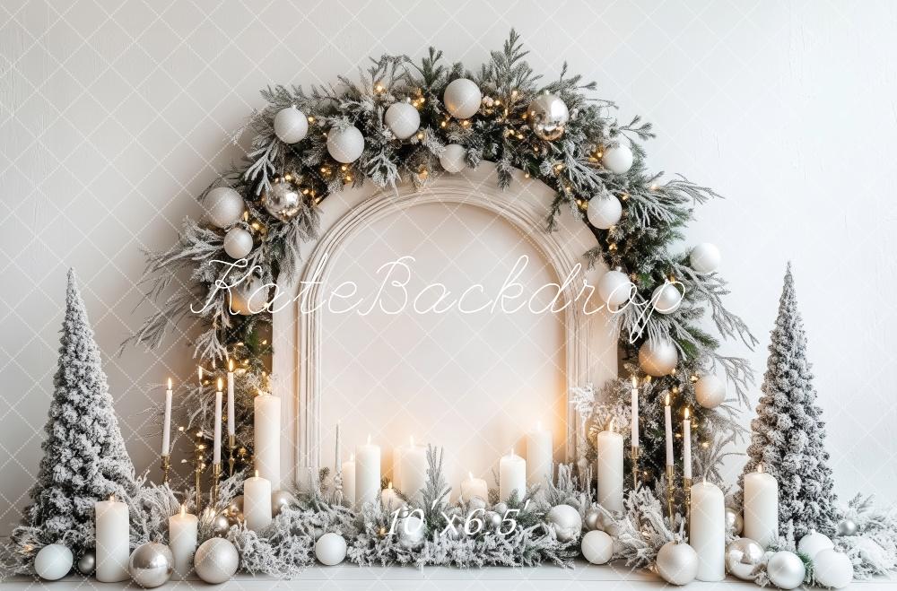 Kate Christmas Wonderland Candlelight Arch Backdrop Designed by Patty Robert