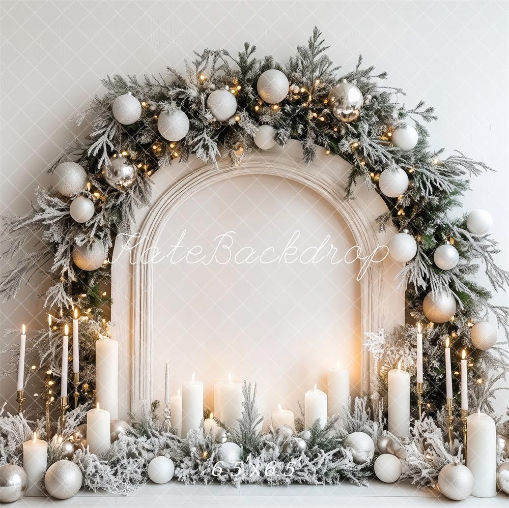 Kate Christmas Wonderland Candlelight Arch Backdrop Designed by Patty Robert