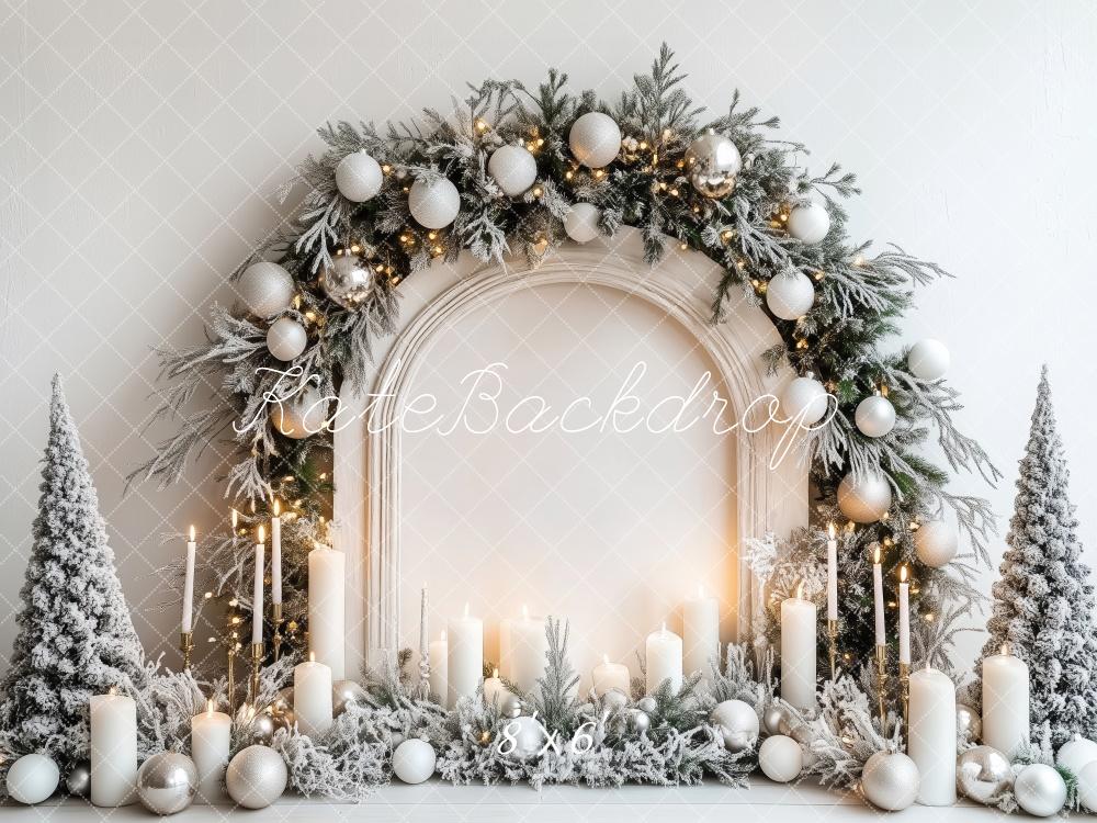 Kate Christmas Wonderland Candlelight Arch Backdrop Designed by Patty Robert