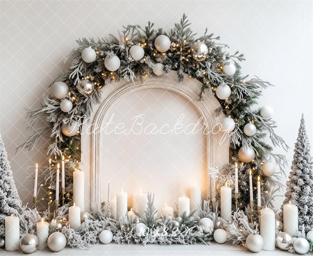 Kate Christmas Wonderland Candlelight Arch Backdrop Designed by Patty Robert