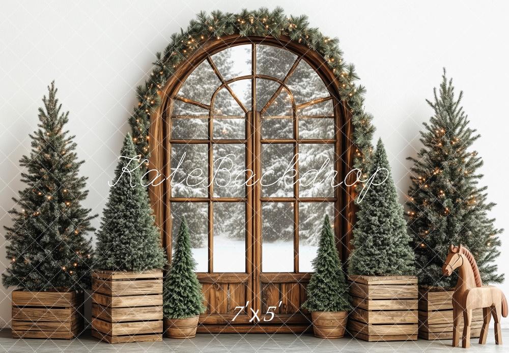 Kate Classic Christmas Window Backdrop Designed by Patty Robert