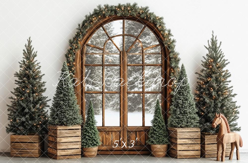 Kate Classic Christmas Window Backdrop Designed by Patty Robert