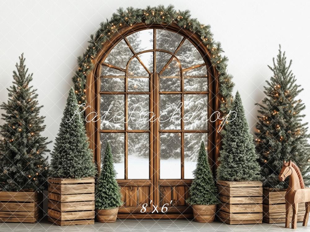 Kate Classic Christmas Window Backdrop Designed by Patty Robert