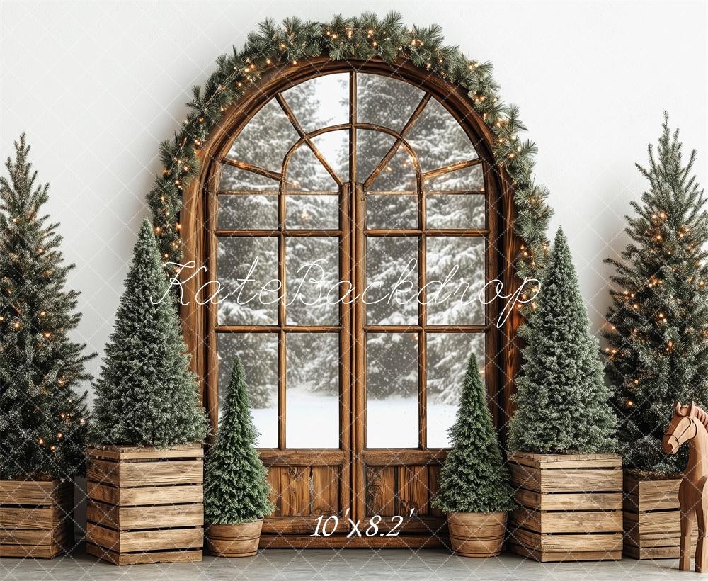 Kate Classic Christmas Window Backdrop Designed by Patty Robert