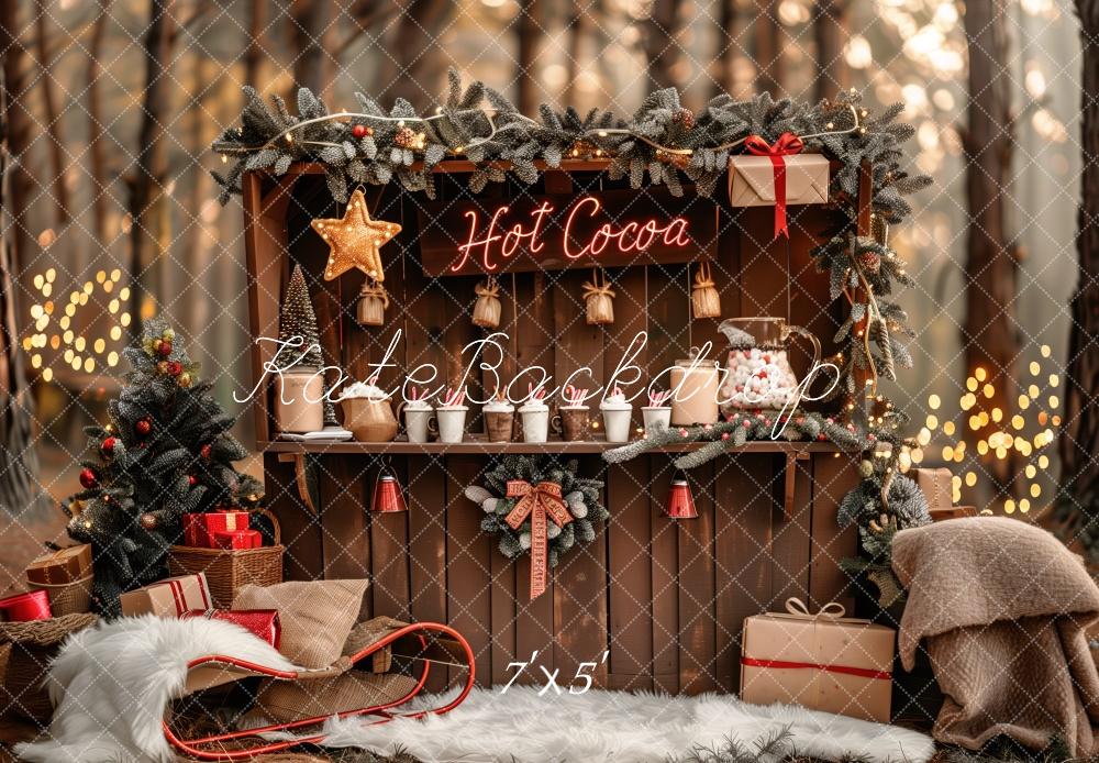 Kate Outdoor Hot Cocoa Bar Backdrop Designed by Patty Roberts