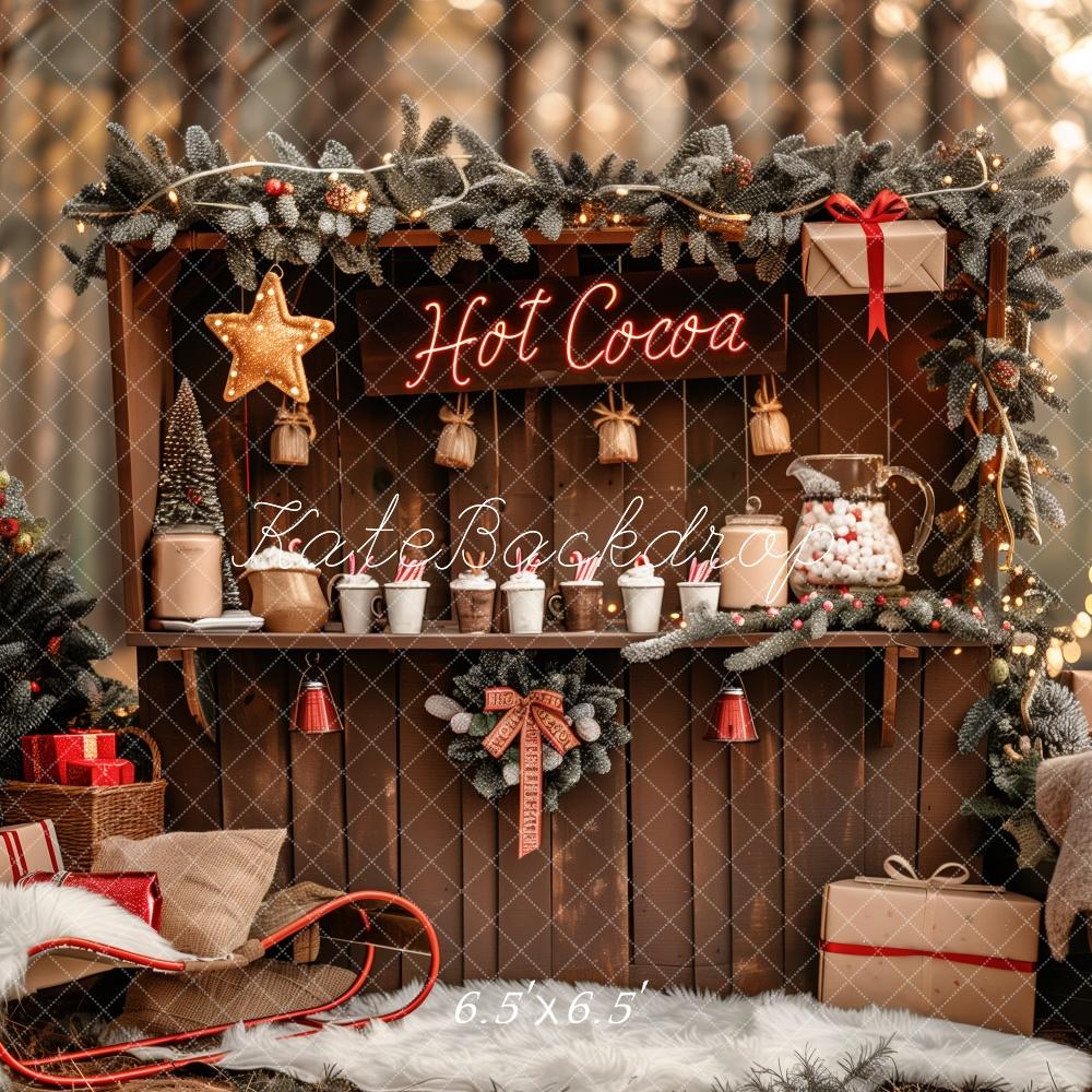 Kate Outdoor Hot Cocoa Bar Backdrop Designed by Patty Roberts