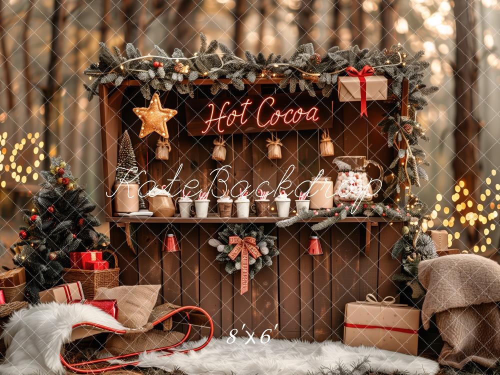 Kate Outdoor Hot Cocoa Bar Backdrop Designed by Patty Roberts