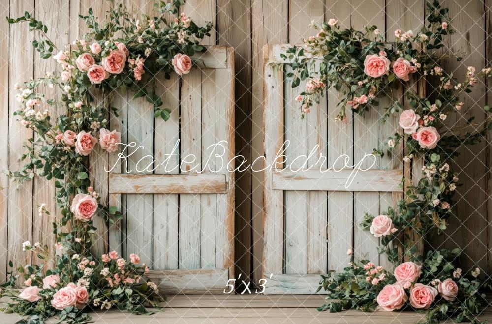 Lightning Deals-1 Kate Rustic Floral Archway Backdrop Designed by Patty Roberts