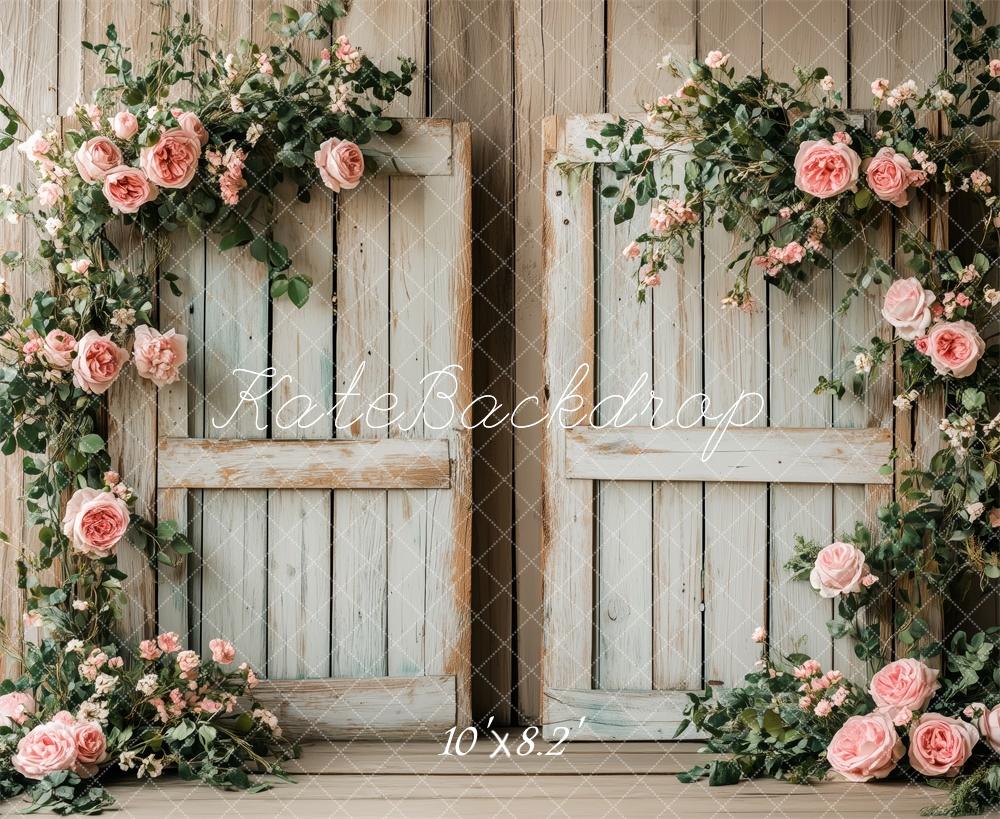 Lightning Deals-1 Kate Rustic Floral Archway Backdrop Designed by Patty Roberts