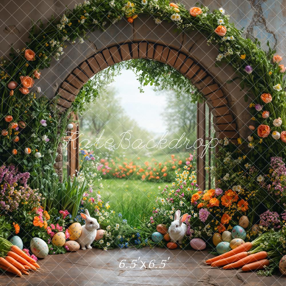 Kate Easter Bunny Flower Arch Backdrop Designed by Emetselch