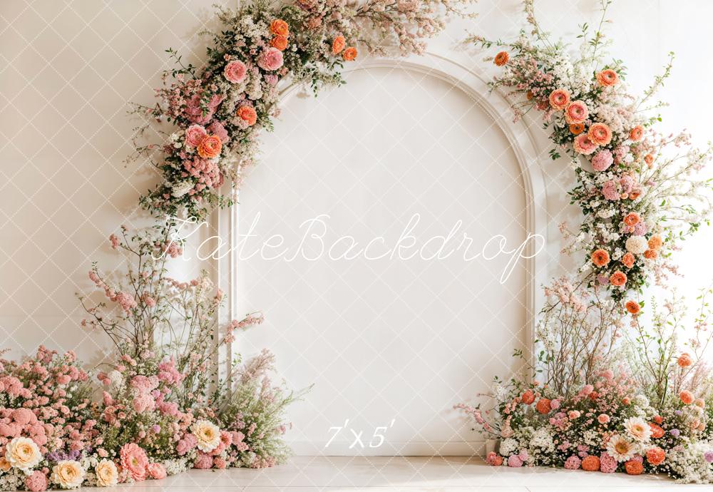 Kate Spring Floral Arch Backdrop Wedding Mother's Day Designed by Emetselch