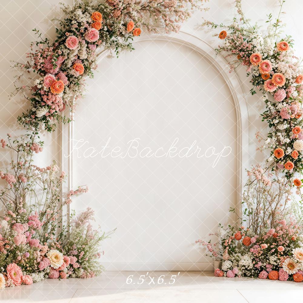 Kate Spring Floral Arch Backdrop Wedding Mother's Day Designed by Emetselch