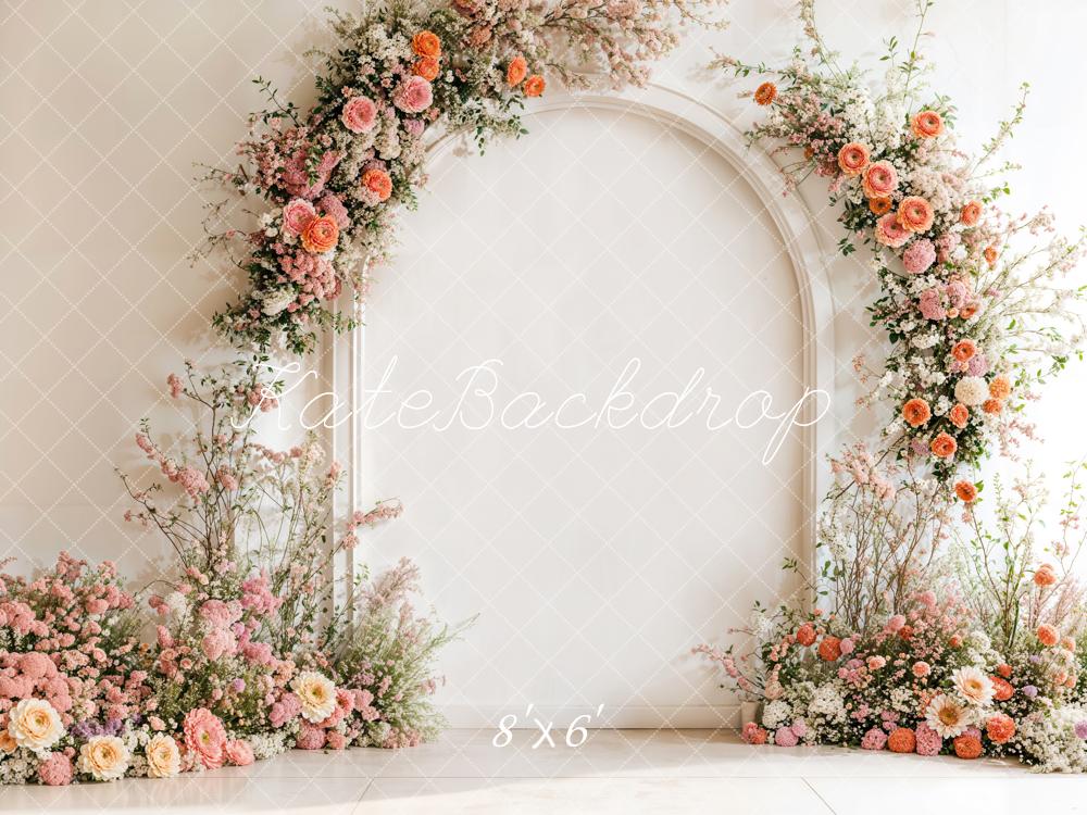 Kate Spring Floral Arch Backdrop Wedding Mother's Day Designed by Emetselch