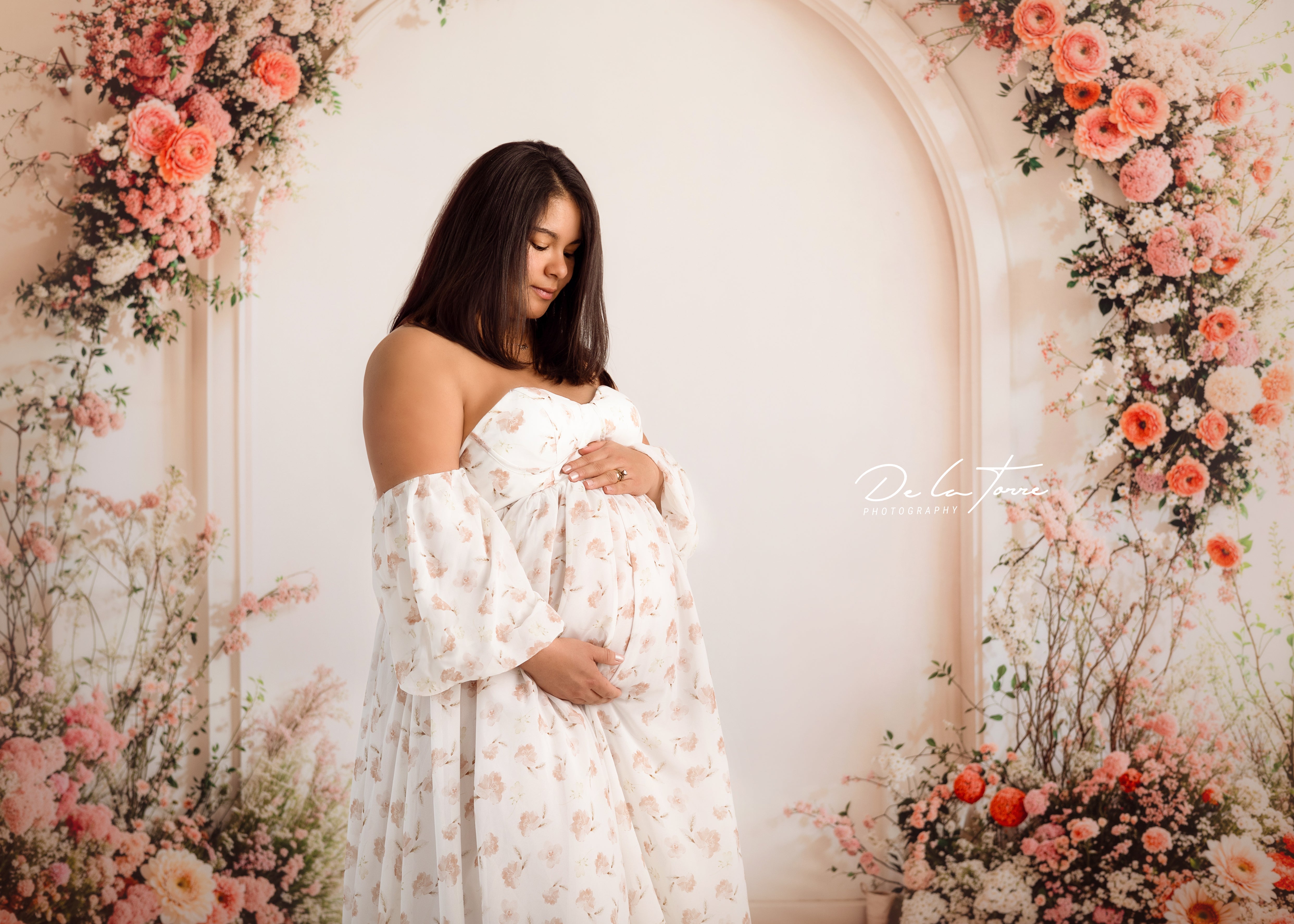 Kate Spring Floral Arch Backdrop Wedding Mother's Day Designed by Emetselch