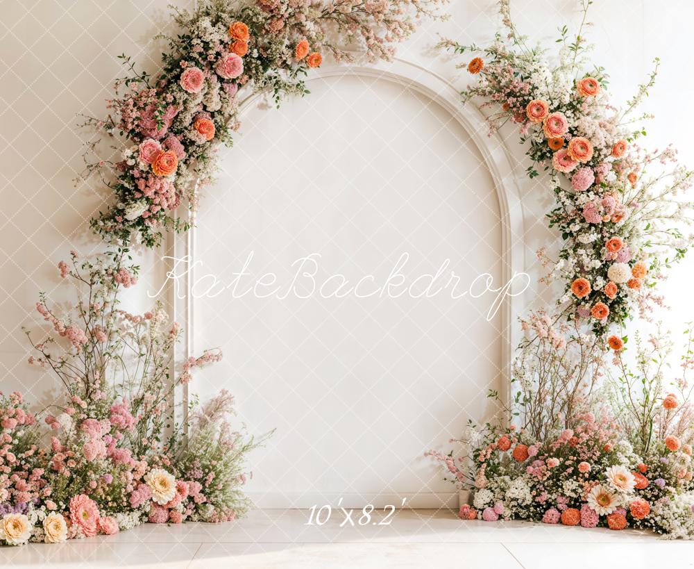 Kate Spring Floral Arch Backdrop Wedding Mother's Day Designed by Emetselch