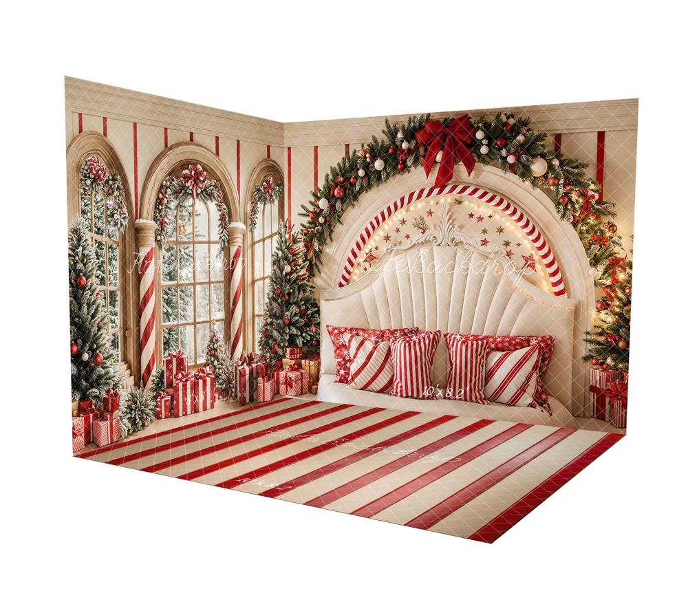 Kate Christmas Gift Window Headboard Candy Style Room Set(8ftx8ft&10ftx8ft&8ftx10ft)