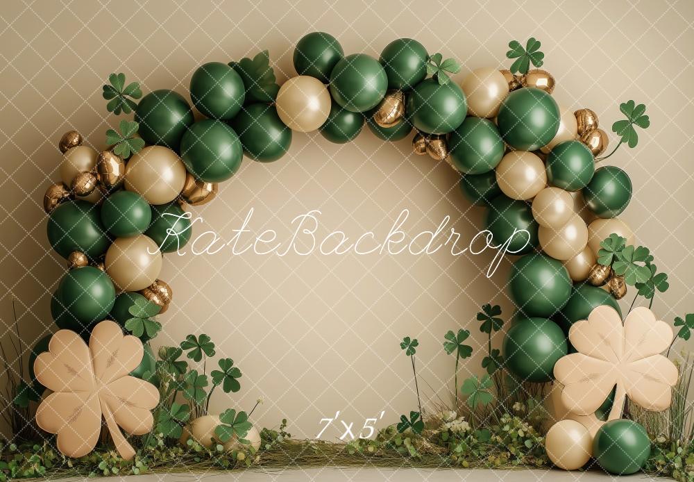 Kate Green St. Patricks Day Balloons Arch Backdrop Designed by Patty Roberts