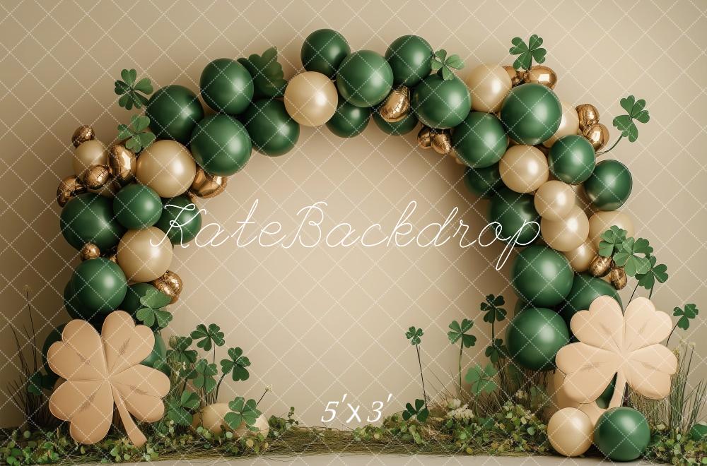 Kate Green St. Patricks Day Balloons Arch Backdrop Designed by Patty Roberts