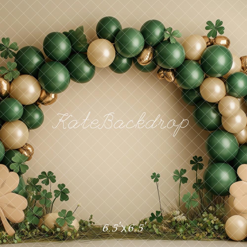 Kate Green St. Patricks Day Balloons Arch Backdrop Designed by Patty Roberts