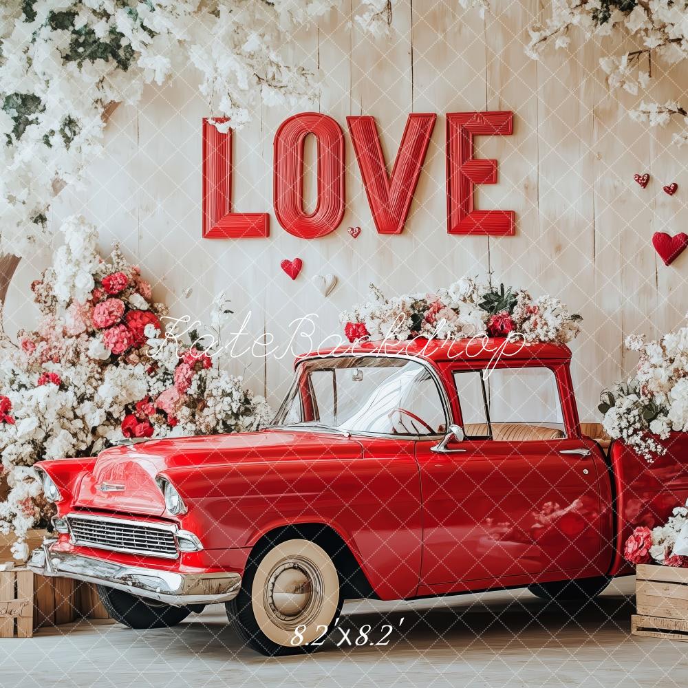 Kate Vintage Valentine’s Day Truck Backdrop Designed by Patty Roberts