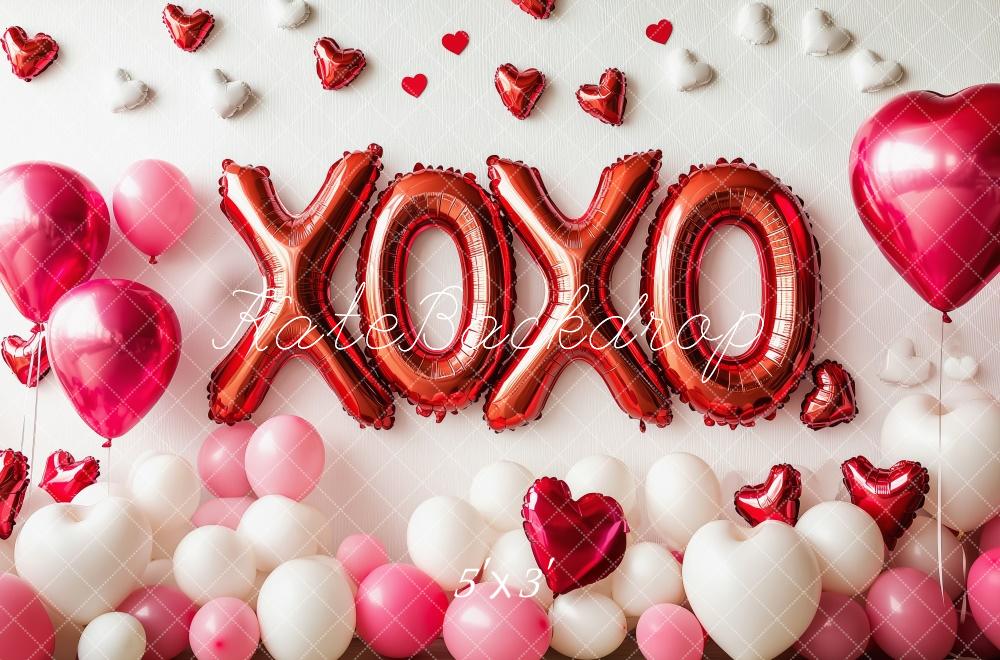 Kate XOXO Valentine’s Day Balloons Backdrop Designed by Patty Roberts