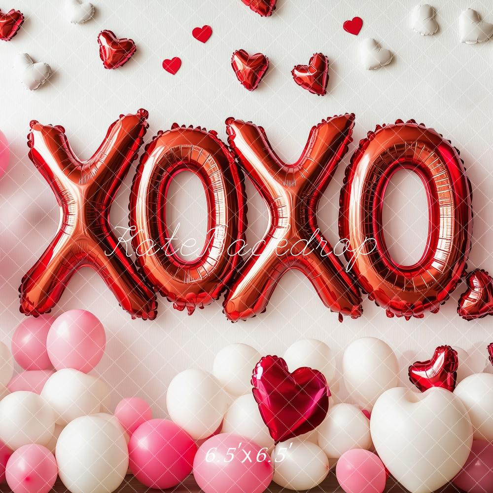 Kate XOXO Valentine’s Day Balloons Backdrop Designed by Patty Roberts