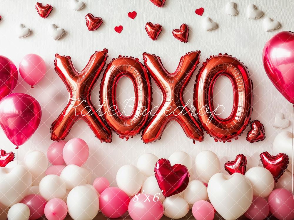 Kate XOXO Valentine’s Day Balloons Backdrop Designed by Patty Roberts