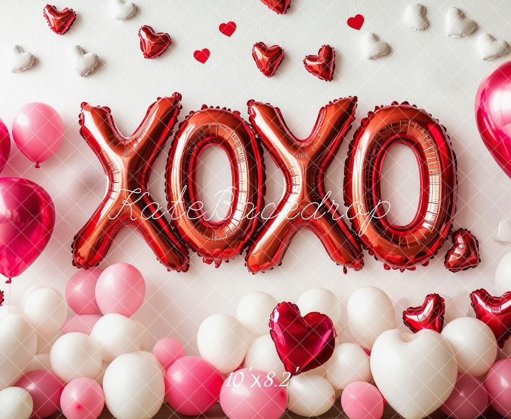 Kate XOXO Valentine’s Day Balloons Backdrop Designed by Patty Roberts