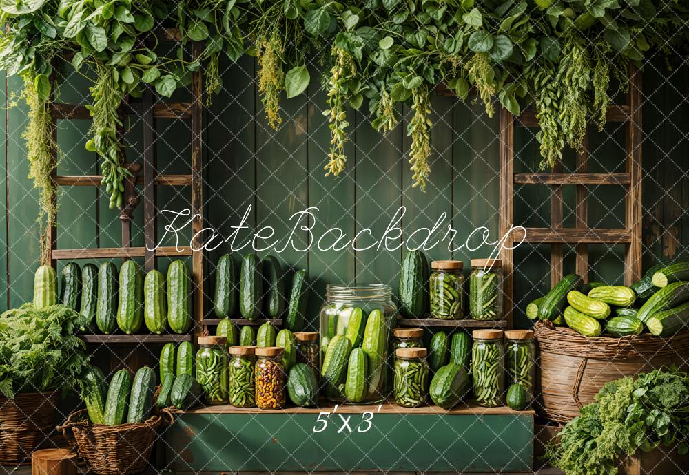 Kate Green Vegetable Wood Backdrop Designed by Emetselch