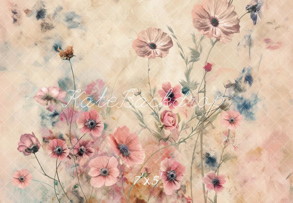 Kate Floral Fine Art Boho Backdrop for Photography Designed by Kerry Anderson