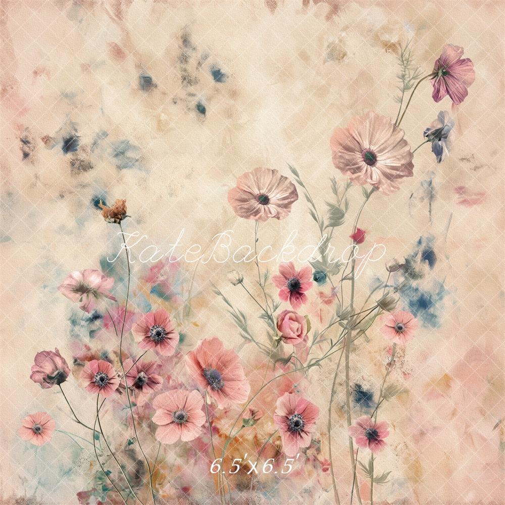 Kate Floral Fine Art Boho Backdrop for Photography Designed by Kerry Anderson