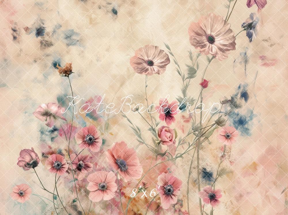 Kate Floral Fine Art Boho Backdrop for Photography Designed by Kerry Anderson