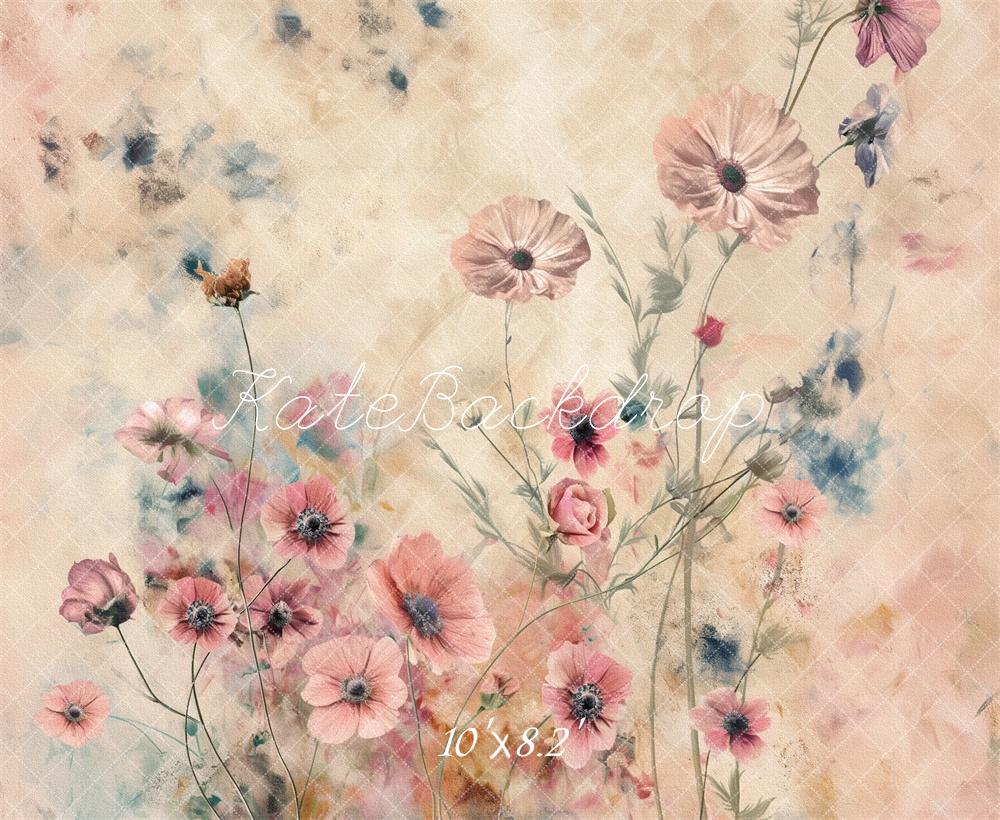 Kate Floral Fine Art Boho Backdrop for Photography Designed by Kerry Anderson