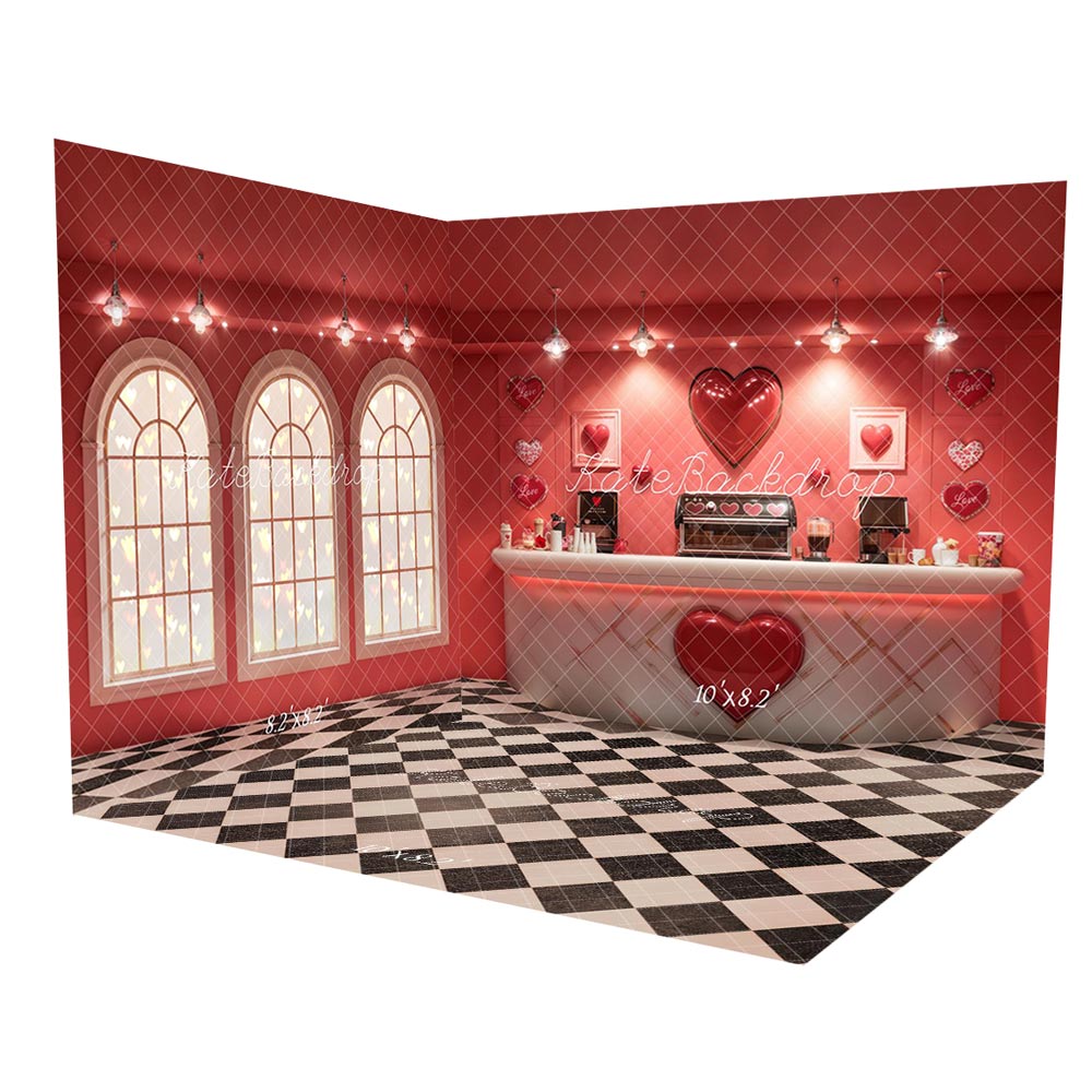 Kate Valentine's Day Drinks Bar Room Set(8ftx8ft&10ftx8ft&8ftx10ft)