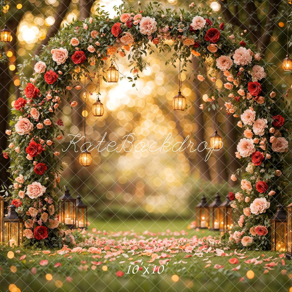 Kate Flower Arch Backdrop Valentine's Day Wedding Spring Designed by Emetselch