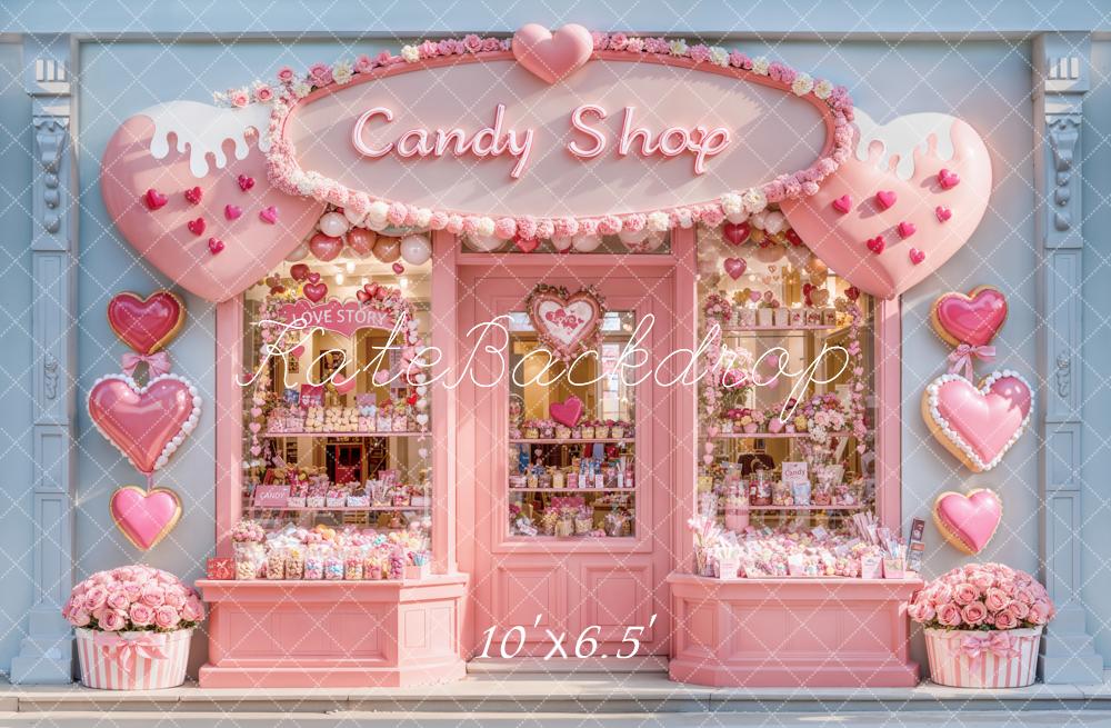 Kate Pink Candy Shop Backdrop Designed by Emetselch