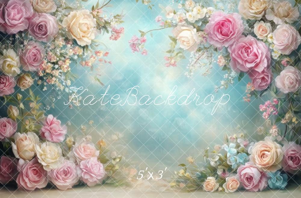 Kate Spring Floral Art Backdrop Designed by Lidia Redekopp