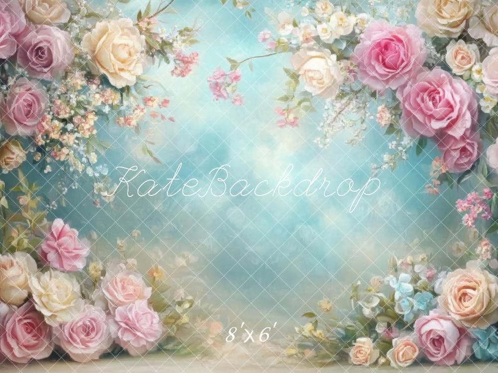 Kate Spring Floral Art Backdrop Designed by Lidia Redekopp