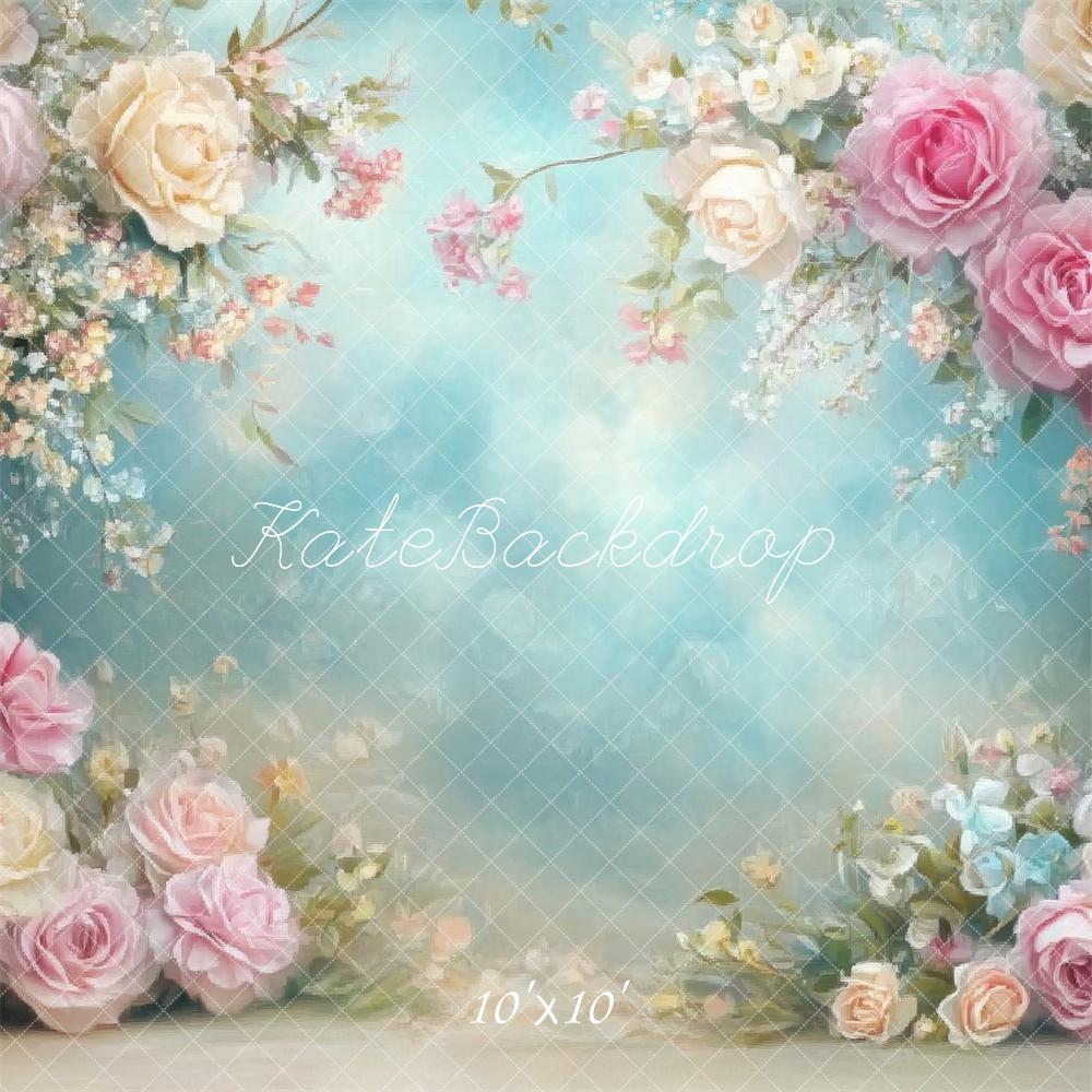 Kate Spring Floral Art Backdrop Designed by Lidia Redekopp